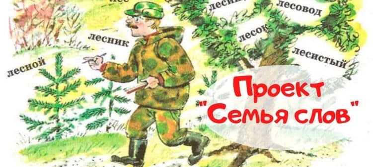 Урок-проект «Семья слов». 3-й класс